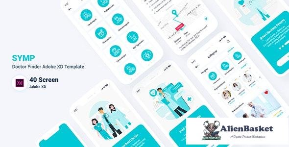 23286 Symp v1.0 - Doctor Finder Adobe XD Template 