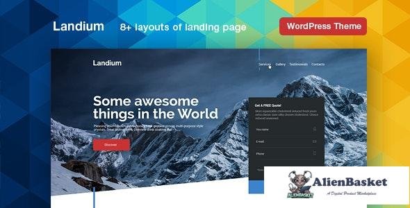 37667 Landium v2.3.4 - WordPress App Landing Page 