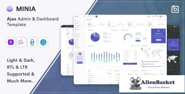 27439 Minia v1.0 - Ajax Admin & Dashboard Template 