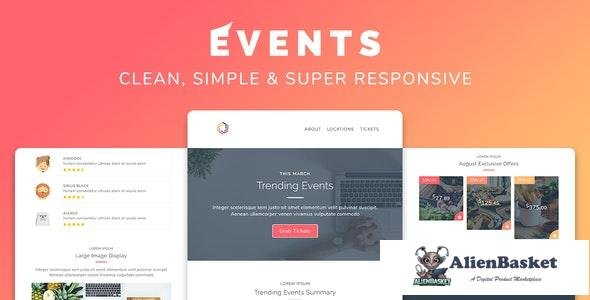 19645 Events v1.0 - Responsive Multipurpose Email Template 