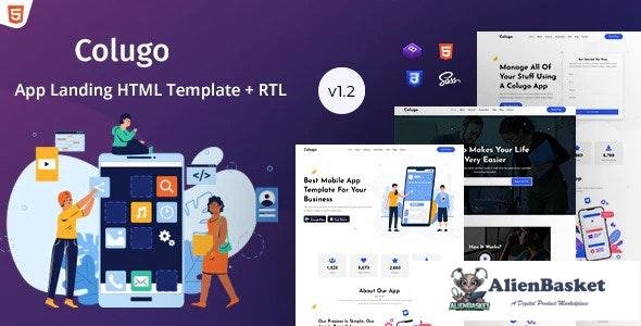 28715 Colugo v1.0 - App Landing Page HTML Template 
