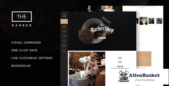 17018 The Barber Shop v1.8.2 - One Page Theme For Hair Salon 