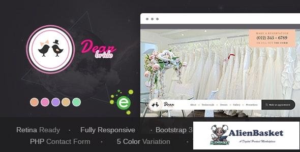 22796 Dear Bride v1.1 - One Page Wedding Salon HTML Template 