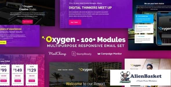 13958 Oxygen - Responsive Email with 100+ Modules + MailChimp Editor + Builder 