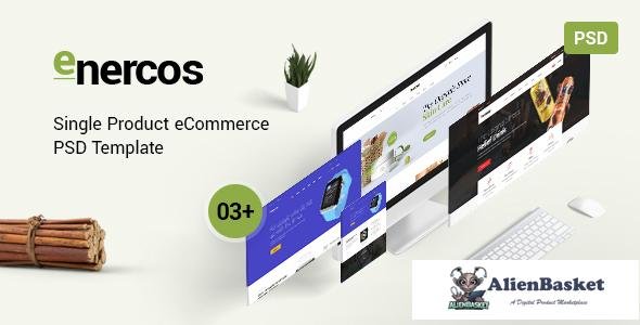 13079 Enercos - Single Product eCommerce PSD Template 