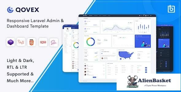 21066 Qovex v1.0.0 - Laravel Admin & Dashboard Template 