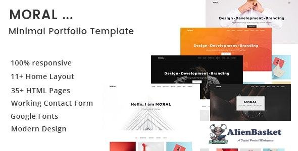 27052 Moral v1.0 - Minimal Portfolio Template 