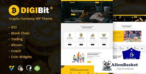 24726 DigiBit v2.0 - Cryptocurrency Mining WordPress Theme 