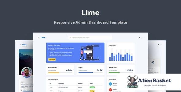 18464 Lime v1.0 - Responsive Admin Dashboard Template 