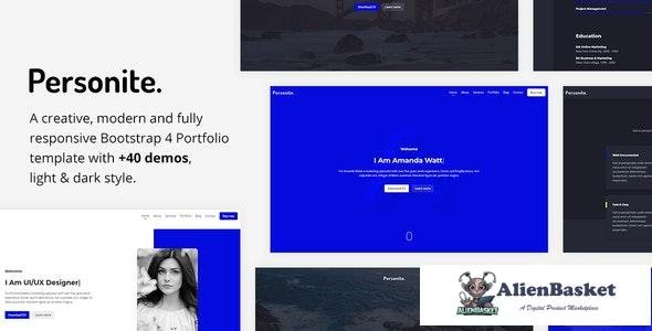 27173 Personite v1.0 - Bootstrap Portfolio Template 