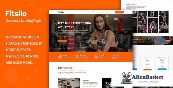 16698 Fitsilo v1.0 - Health & Fitness Unbounce Landing Page Template 