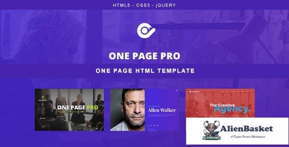 10147 One Page Pro - Multi Purpose OnePage HTML Template 