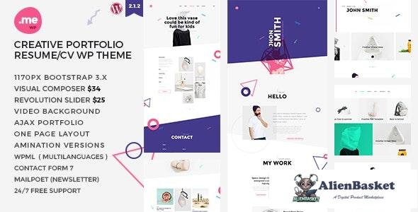 15147 Me v2.1 - Creative Portfolio & Resume / CV WordPress Theme 