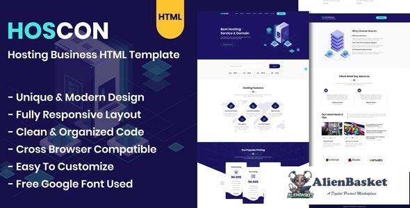 18435 Hoscon v1.0 - Hosting Business HTML Template 