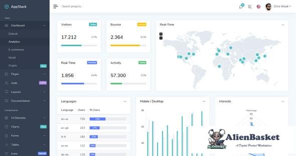 17394 AppStack v1.2.3 – Admin & Dashboard Template [ReactJS] 