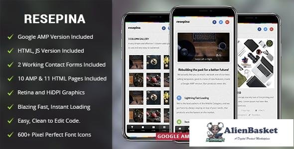 14372 Resepina Mobile v2.0 - Mobile Template & Google AMP 