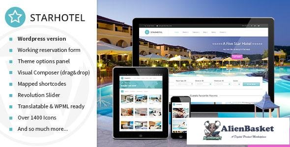 37338 Starhotel v3.0.3 - Responsive Hotel WordPress Theme 