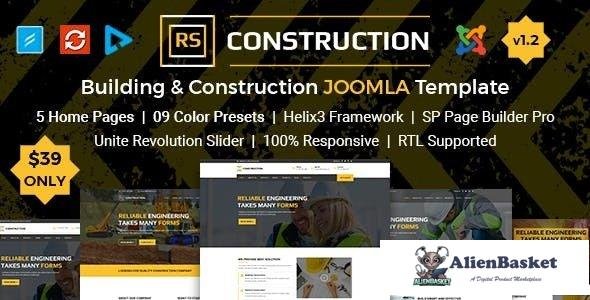 13837 RS Construction v1.1 - Building and Construction Joomla Template 