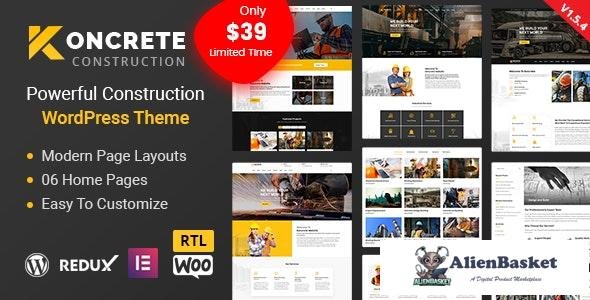 26235 Koncrete v1.5.8 - Construction Building WordPress Theme 