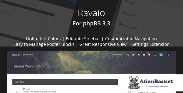 24643 Ravaio v2.3.3 - Modern Responsive phpBB Forum Theme 