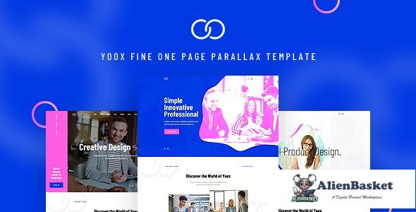 13188 Yoox - Fine One Page Parallax PSD Template 