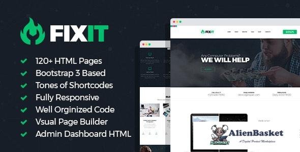 27603 FixIt v1.0.4 - Electronics Repair HTML Template with Builder and Dashboard Frontend 