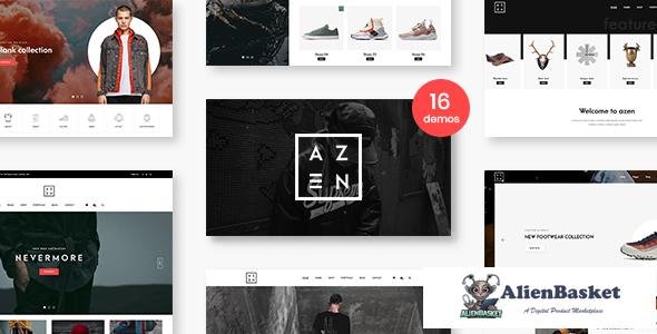 12493 Azen v1.0 - Clean, Minimal Shop PSD Template 