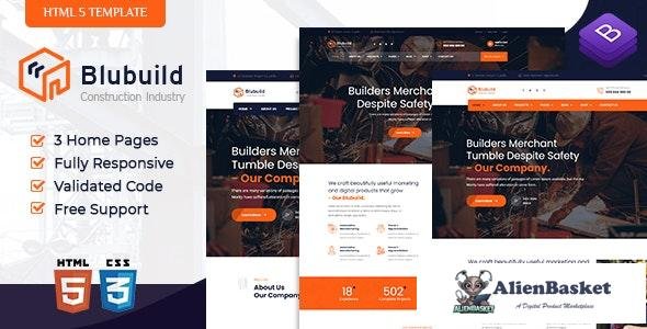 24694 BluBuild v1.0 - Industrial Construction HTML Template 