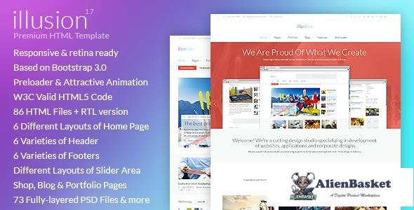 11188 illusion v1.7 - Premium Multipurpose HTML Template 