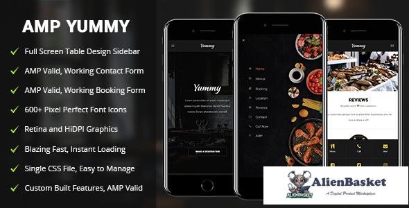 11477 AMP Yummy - Mobile Google AMP Template 