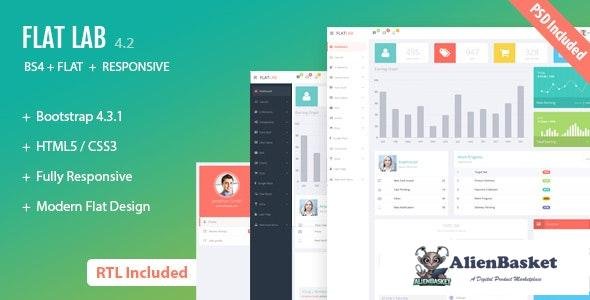 18689 FlatLab v4.2 - Bootstrap 4 Responsive Admin Template 