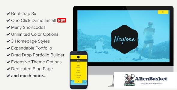 11376 Heylone v1.6 - One Page Parallax WordPress Theme 
