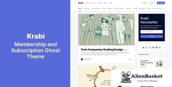 21922 Krabi v1.0 - Membership and Subscription Ghost Theme 