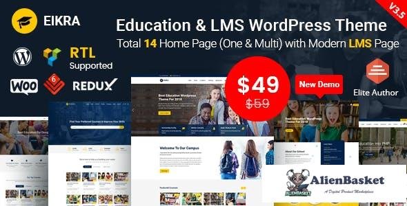 15119 Eikra Education v3.6 - Education WordPress Theme 