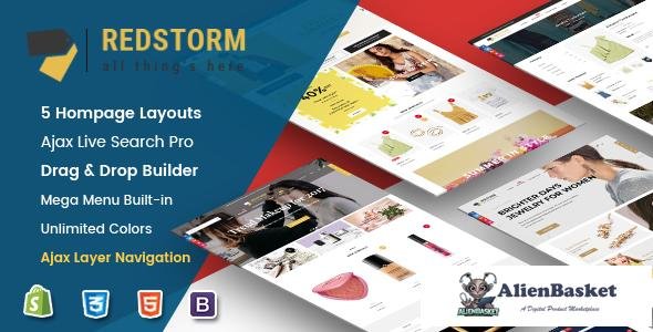 15812 RedStorm v1.0.1 - Creative Drag & Drop Sectioned Responsive Shopify Theme 