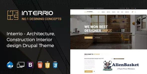 13568 Interrio - Architecture, Construction, and Interior Design Drupal Theme 