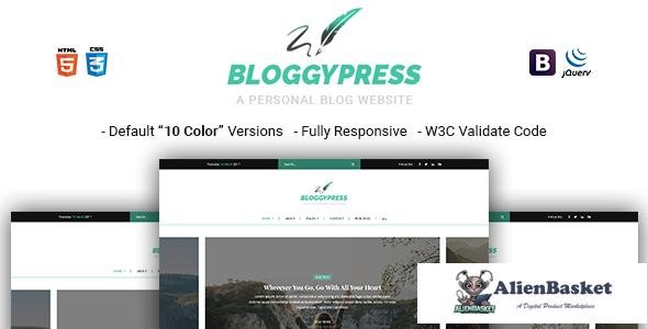 12228 BloggyPress - Responsive Personal Blog HTML5 Template 