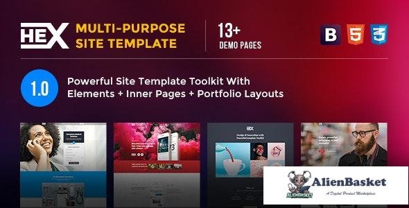 24276 HEX v1.0 - Responsive One Page Multipurpose HTML Template 