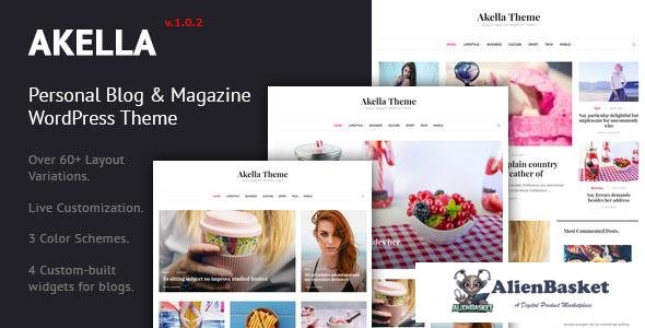 11676 Akella v1.0.2 - Personal Blog & Magazine WordPress Theme 