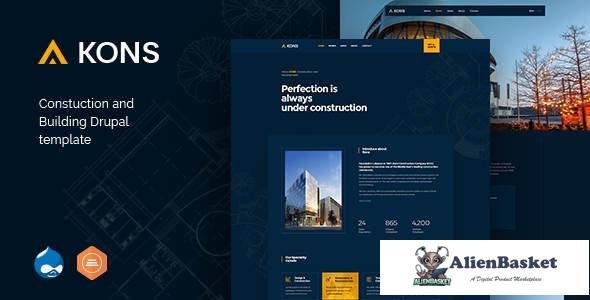 17780 Kons v1.1 - Construction and Building Drupal 8 Theme 