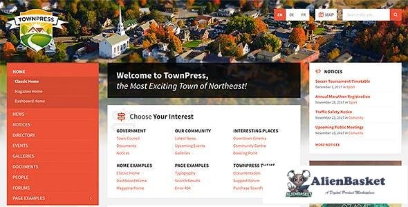 43549 TownPress v3.8.8 - Municipality WordPress Theme 