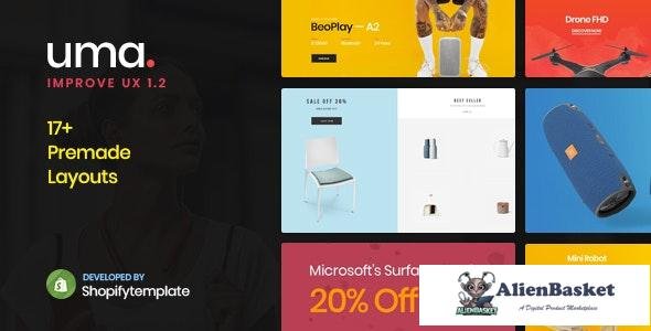 25763 Uma v1.0 - Minimal Clean Multiple Shopify Theme 