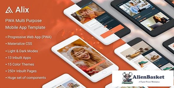 25076 Alix v1.0 - Multi Purpose PWA Mobile App Template 