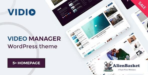 27845 Vidio v1.1.8 - Video Manager WordPress theme 