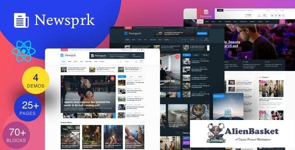 30404 Newsprk v1.0 - React Blog Magazine Template 