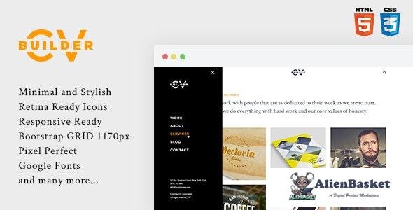 21581 Cvbuilder v1.0 - Creative Portfolio HTML5 Template 