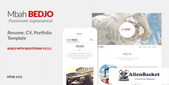 20966 Bedjo v1.0 - Resume, CV, Portfolio Template 