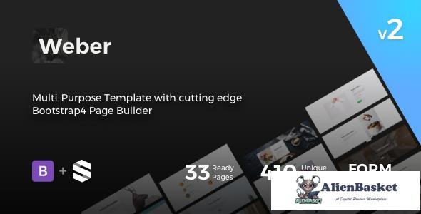 11355 Weber v2.2 - Multipurpose HTML Template with Page Builder 