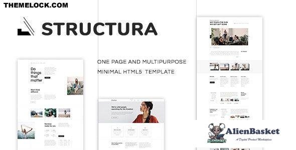 20871 Structura v1.0 - Minimal One Page Template 