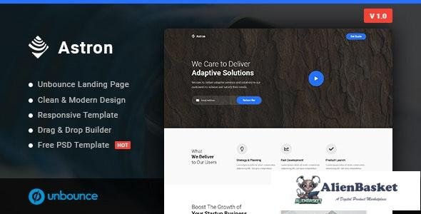 15843 Astron v1.0.0 - Business Unbounce Landing Page Template 